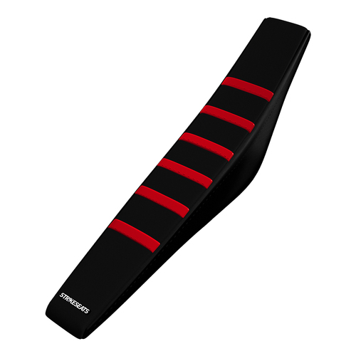 Honda CRF150R 07-25 RED/BLACK/BLACK Gripper Ribbed Seat Cover