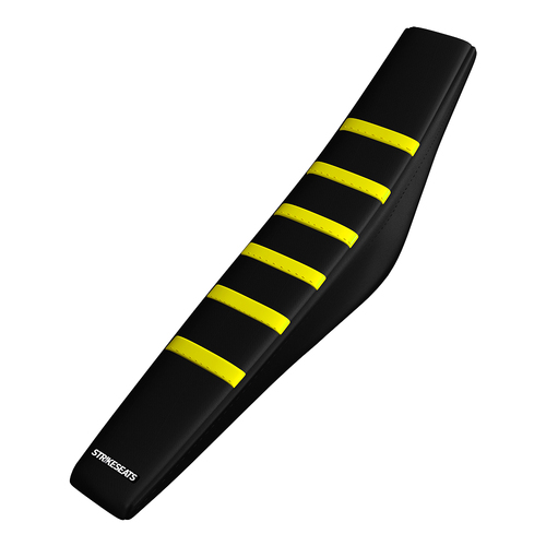 Husqvarna TC125/250/FC250/350/450 23-24/ TE150/300/FE250/501 24 YELLOW/BLACK/BLACK Gripper Ribbed Seat Cover