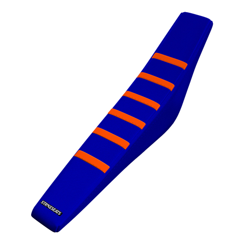 KTM SX/SXF/XC/XCF 19-22 /EXC/EXCF 20-23 ORANGE/BLUE/BLUE Gripper Ribbed Seat Cover