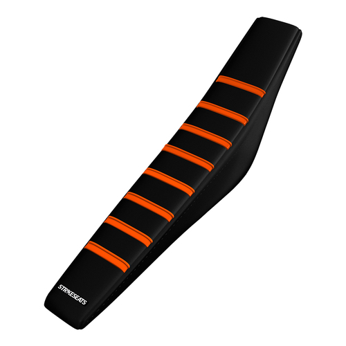 KTM SX/SXF/XC/XCF 19-22 /EXC/EXCF 20-23 ORANGE/BLACK/BLACK Gripper Pleated Seat Cover