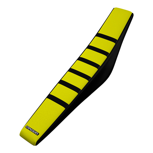 Suzuki DR-Z4S/DR-Z4SM 25-26 /DR-Z400 25-26 BLACK/YELLOW/BLACK Gripper Ribbed Seat Cover