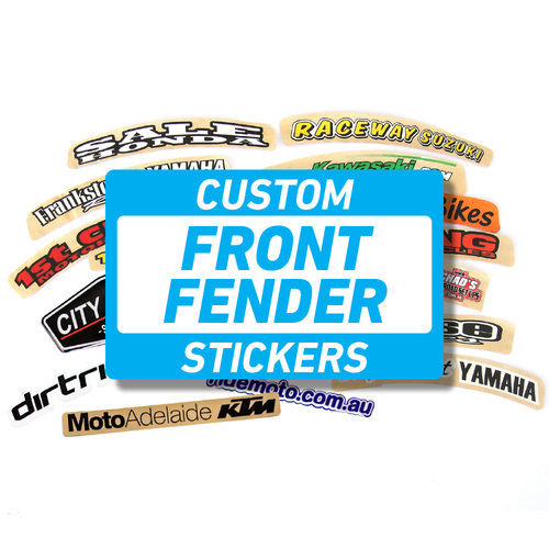 Custom Front Fender Stickers