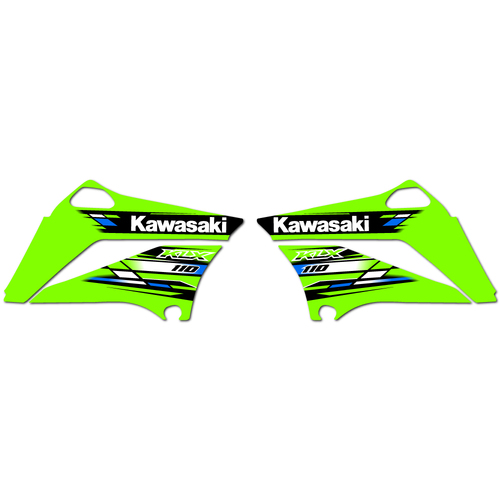 Kawasaki KLX110 2013 OEM Replica Shroud Graphics