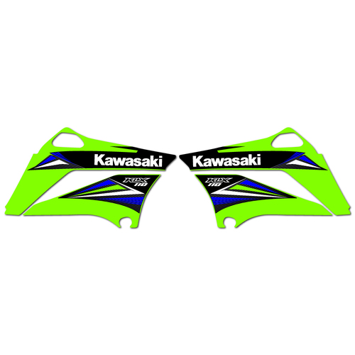 Kawasaki KLX110 2014 OEM Replica Shroud Graphics