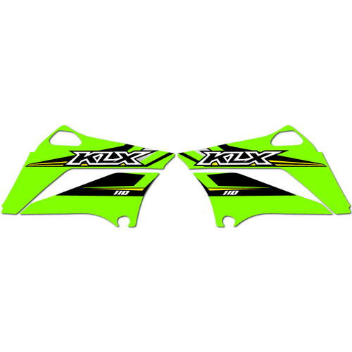 Kawasaki KLX110 2017 OEM Replica Shroud Graphics