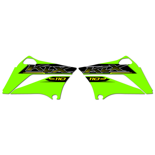Kawasaki KLX110 2019 OEM Replica Shroud Graphics