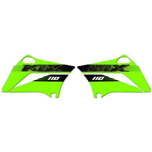 Kawasaki KLX110 2020 OEM Replica Shroud Graphics