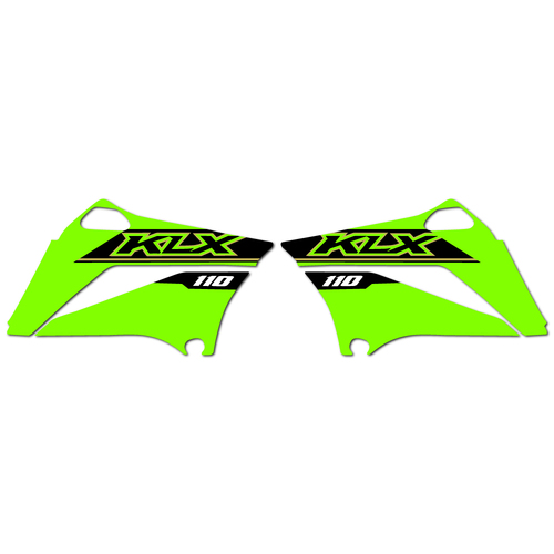 Kawasaki KLX110 2021 OEM Replica Shroud Graphics