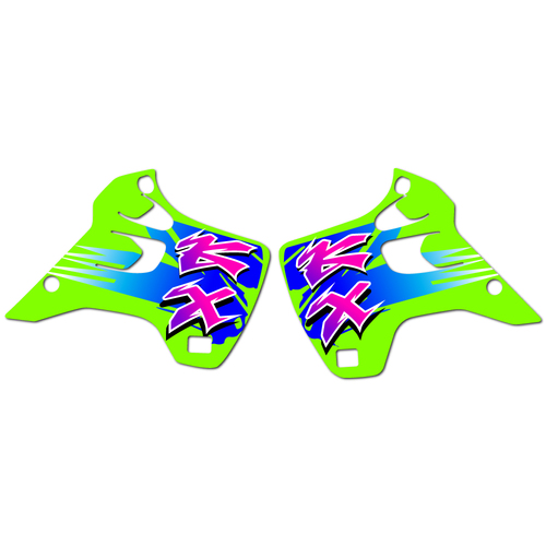 Kawasaki KX125 1992 OEM Replica Shroud Graphics