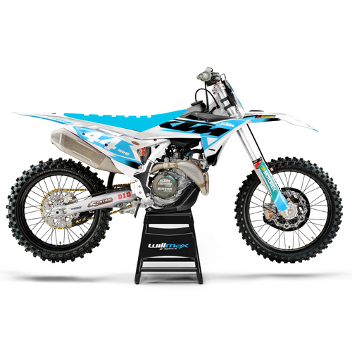 KTM Air White Light Blue Graphics Kit
