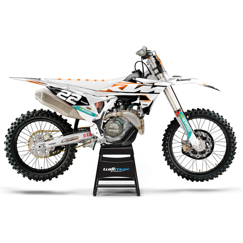 KTM Ascend White Graphics Kit