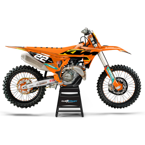 KTM Ascend Yellow Graphics Kit