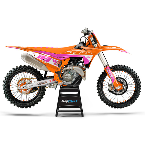 KTM Blast White Pink Graphics Kit
