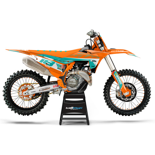 KTM Blast Teal Graphics Kit