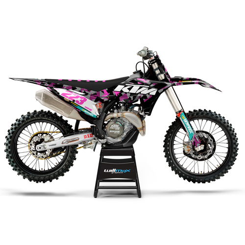 KTM Camo Black Pink Graphics Kit