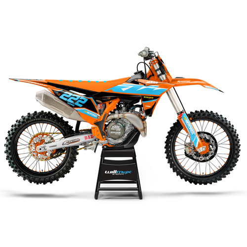 KTM Fracture Light Blue Graphics Kit