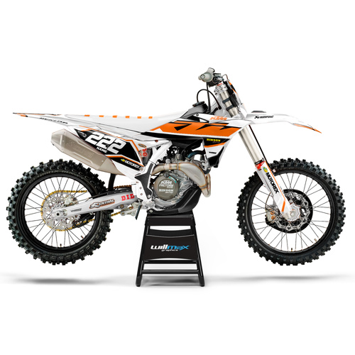 KTM Fracture White Graphics Kit