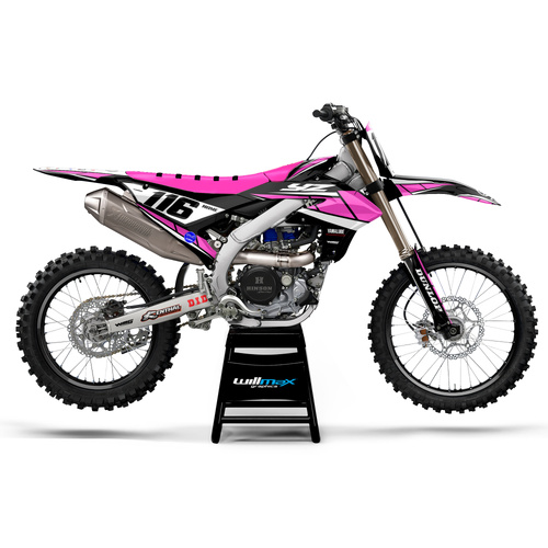 Yamaha Admire Black Pink Graphics Kit