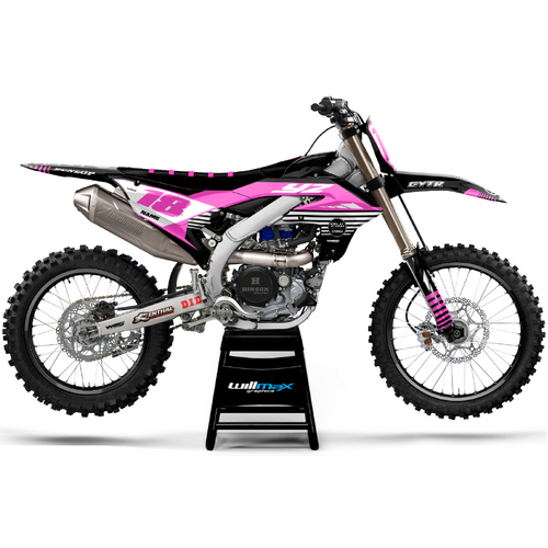 Yamaha Breeze Black Pink Graphics Kit