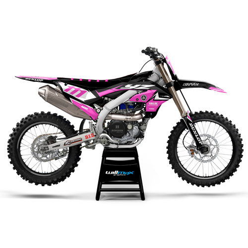 Yamaha Crush Black Pink Graphics Kit
