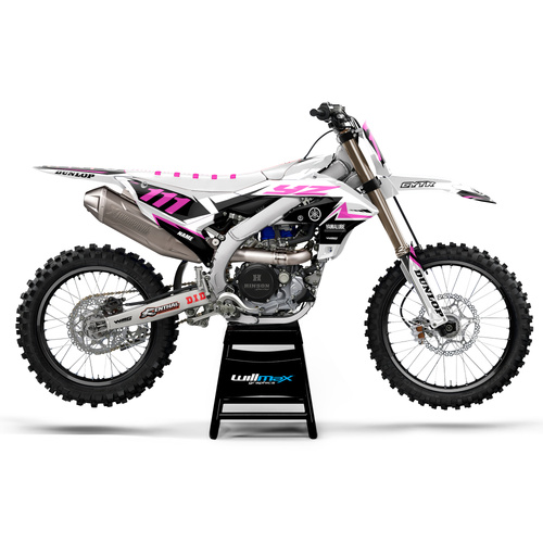 Yamaha Crush White Pink Graphics Kit